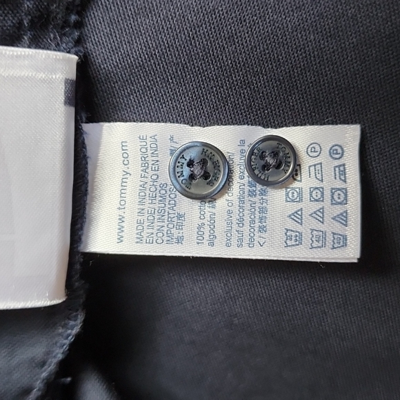 Tommy Hilfiger Navy Blue Button Up Long Sleeve Shirt Dress - Picture 9 of 12